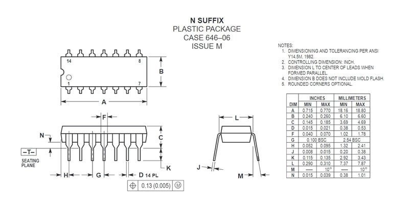 Bridgold 20pcs SN74LS32N 74LS32 74LS32N HD74LS32P DM74LS32N Quadruple 2-Input Positive OR Gates Chip,DIP-14 - Image 5